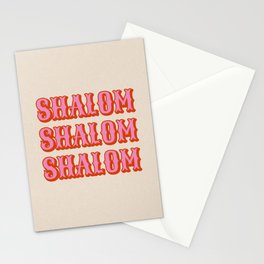 Retro Shalom Stationery Cards