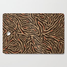 Abstract Zebra skin pattern. Digital Illustration Background Cutting Board