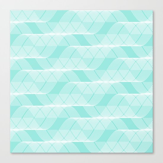 Helix Tiffany Blue Canvas Print