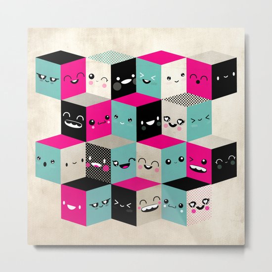 The Many Faces of Cute Metal Print