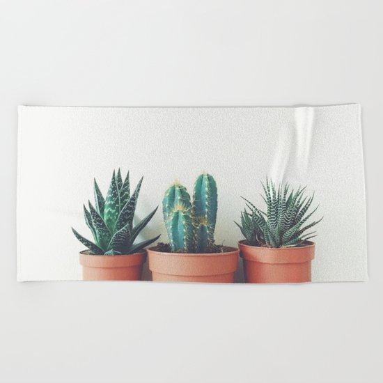 Potted Plants Beach Towel