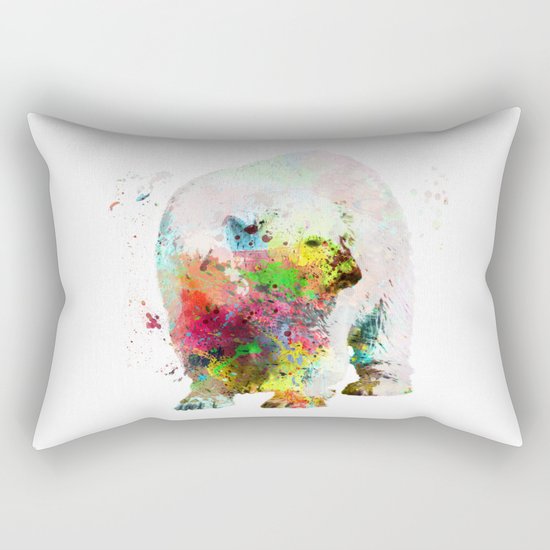 Bear painting Rectangular Pillow