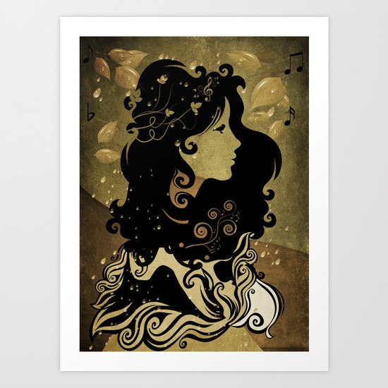 spring rain - by Viviana Gonzalez Art Print