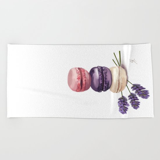 Macarons Beach Towel