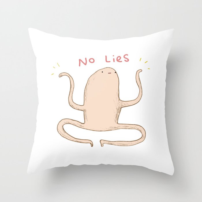 Honest Blob - No Lies Throw Pillow