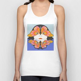 Swimming in a Butterfly Mask Tank Top