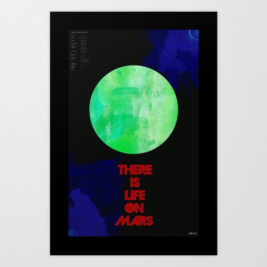 There Is Life On Mars Art Print