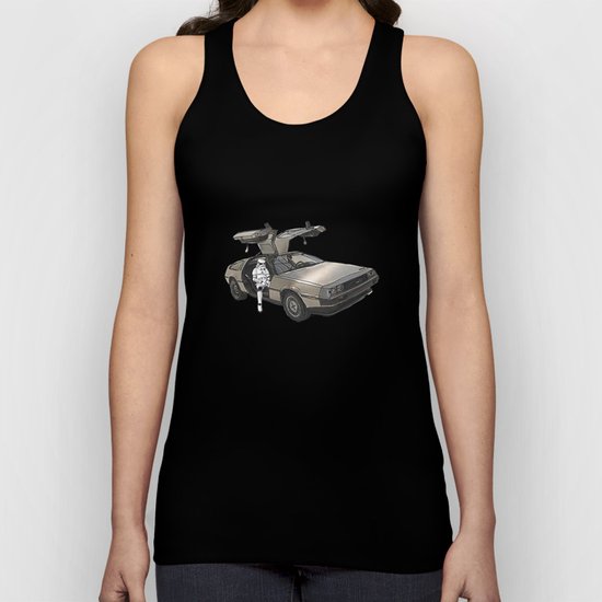 Stormtroooper in a DeLorean - star wars Unisex Tank Top