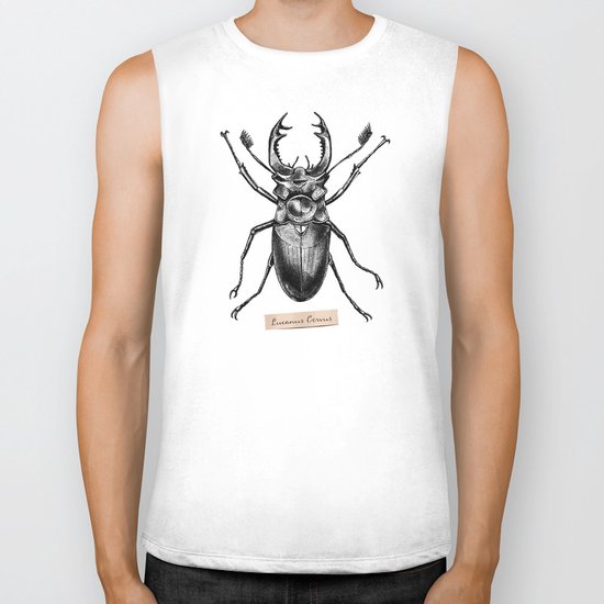 Stag Beetle - Lucanus Cervus Biker Tank