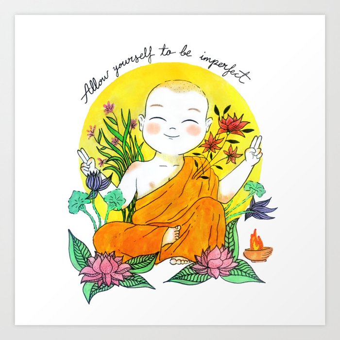 The Buddhist Monk Art Print