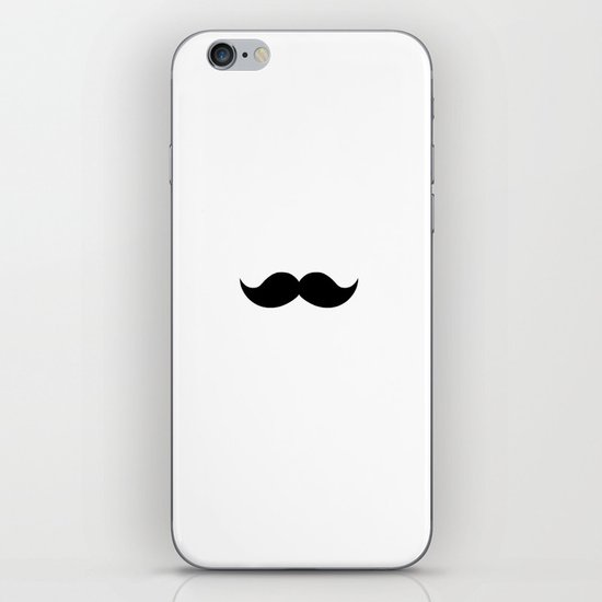 white mustache iPhone & iPod Skin
