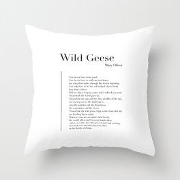 Wild Geese Throw Pillow