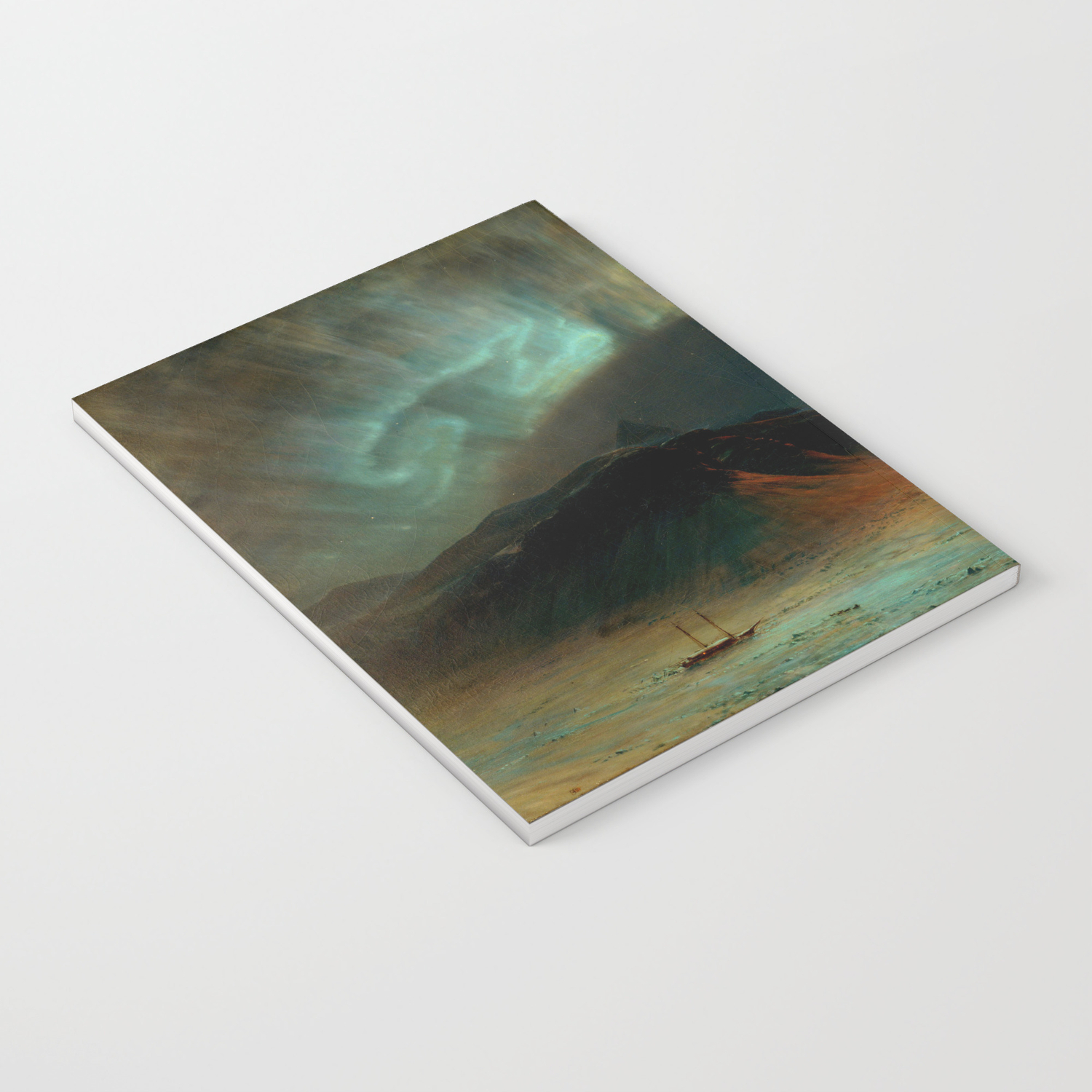 Aurora Borealis By Frederic Edwin Church Notebook By Purelove Society6