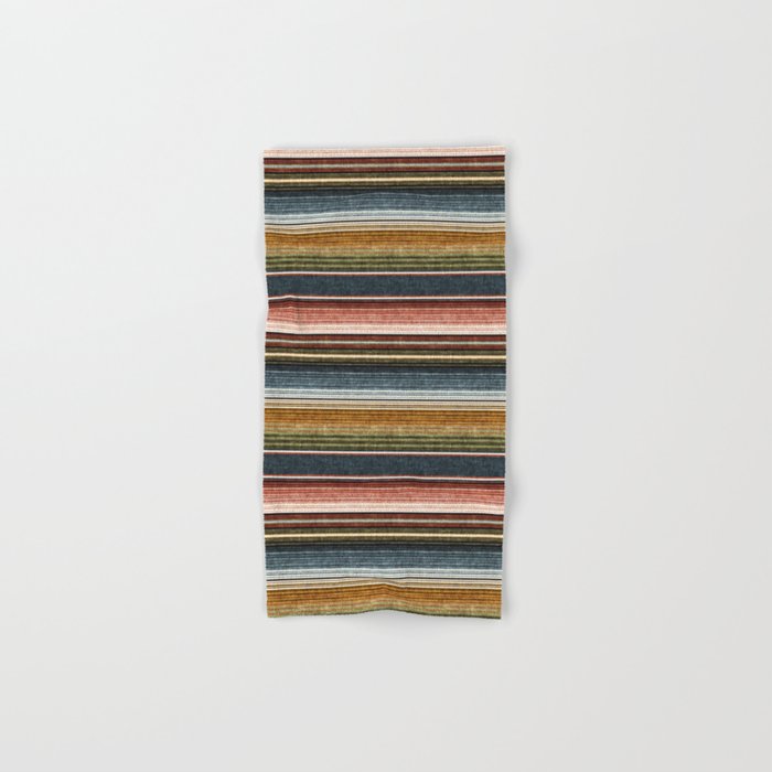 serape southwest stripe - earth tones Hand & Bath Towel