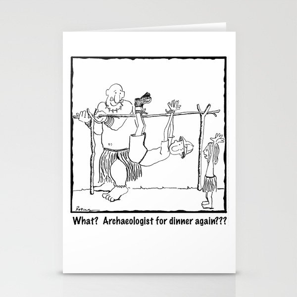 Archaeologist For Dinner Stationery Cards