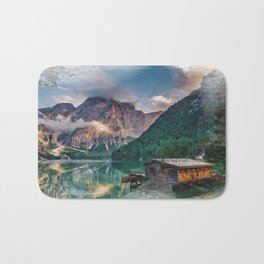 Cabin by the lake Bath Mat