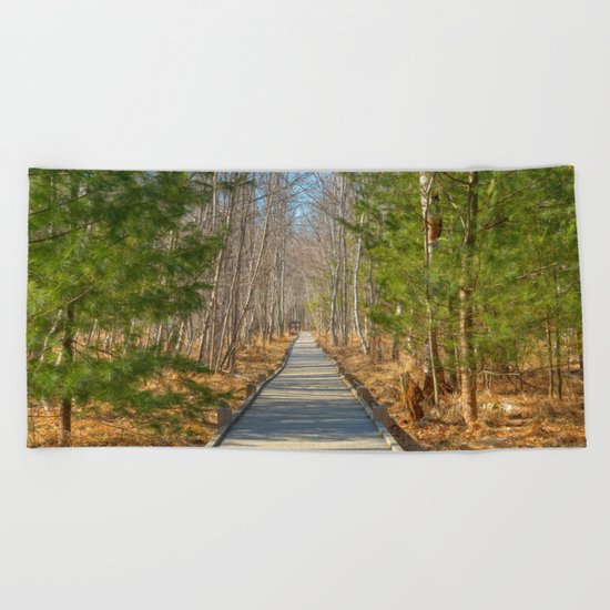 Jesup Boardwalk Trail Beach Towel