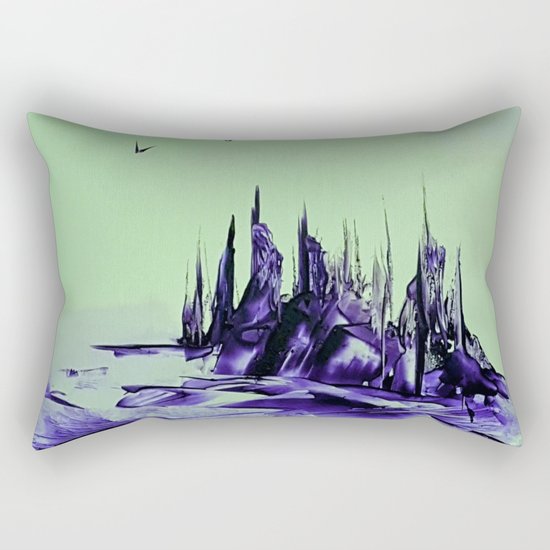 Purple alienscape Rectangular Pillow