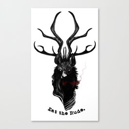 Eat the Rude Canvas Print