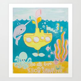 Yellow Submarine Art Print