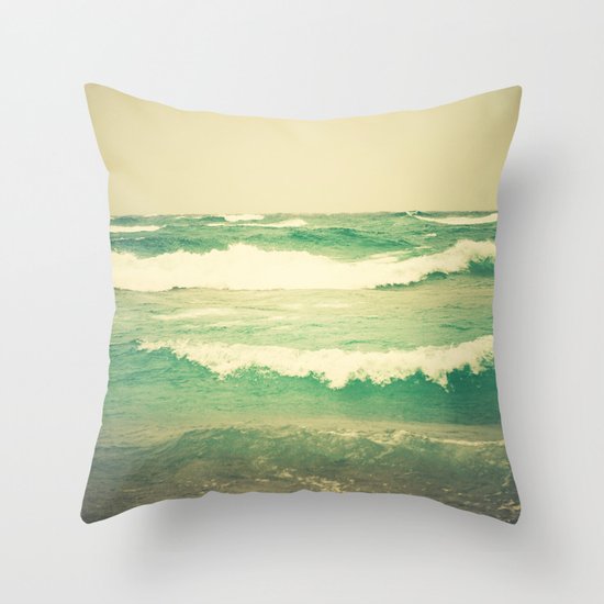 Sea Glass Throw Pillow
