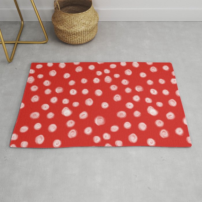 Basic Red And White Dots Love Valentines Day Minimal Polka Dot