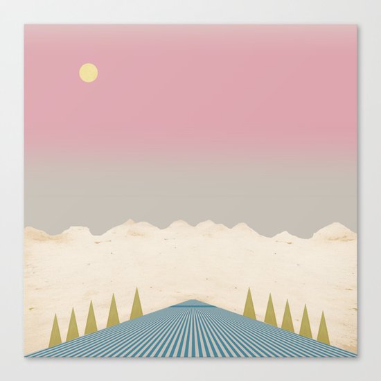 The Mountains and the Stream Canvas Print