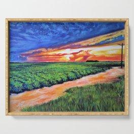Turnrow Sunset Serving Tray