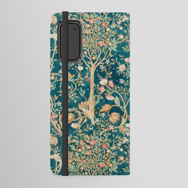 William Morris Vintage Melsetter Teal Blue Green Floral Art Android Wallet Case