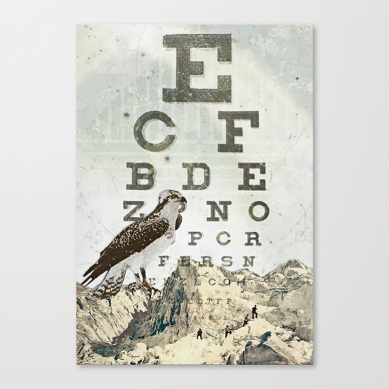 eye chart II Canvas Print