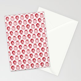 Ladybug Pattern | Red and White | Vintage Ladybugs | Ladybirds | Stationery Card