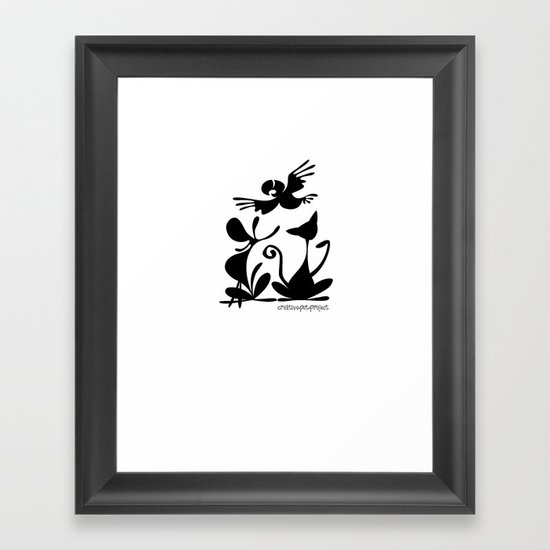 Pet Logo Framed Art Print