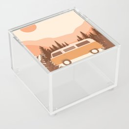 Mid century sunset Acrylic Box