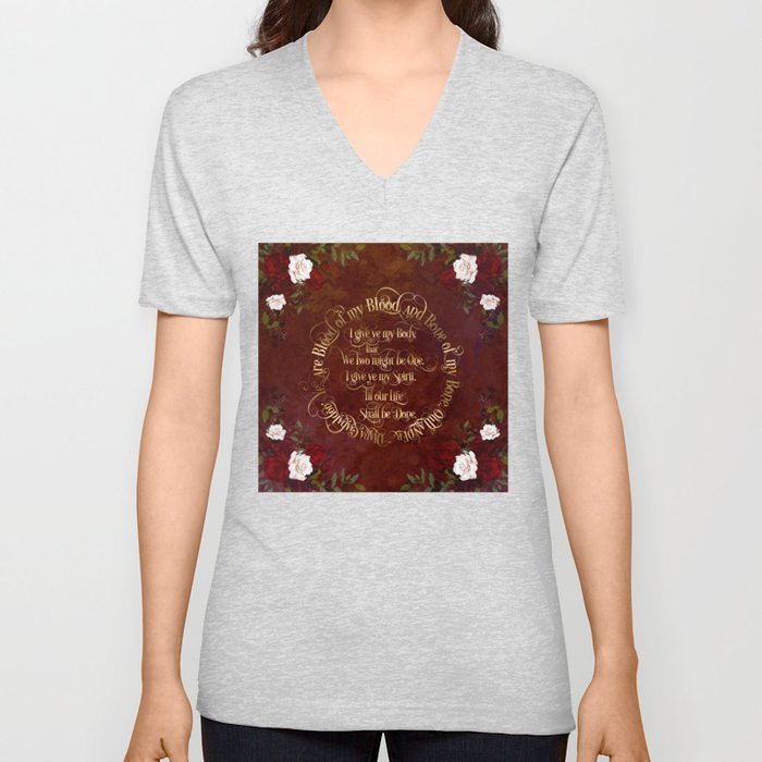 Outlander Wedding Vows V Neck T Shirt