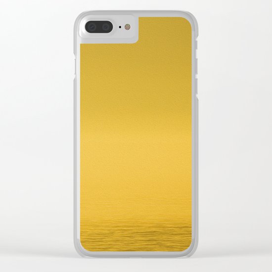 Paint Pêcheur sun yellow Clear iPhone Case