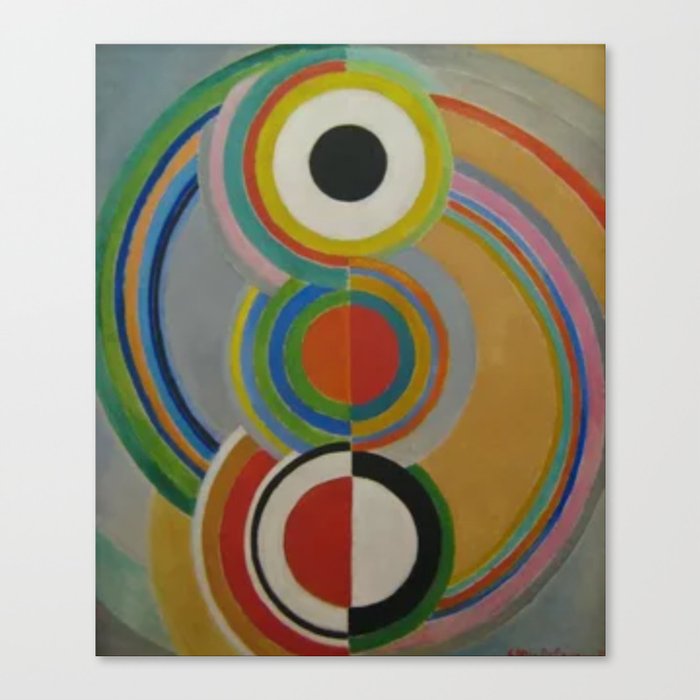 Delaunay Homage to Bleriot Canvas Print