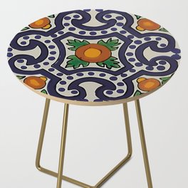 Oranges talavera tile abstract pattern modern decoration Side Table