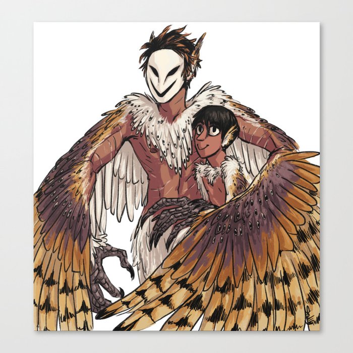 Harpy Spook & Micah Canvas Print