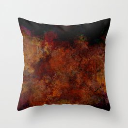 Black red Throw Pillow