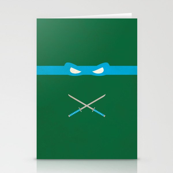 Blue Ninja Turtles Leonardo Stationery Cards