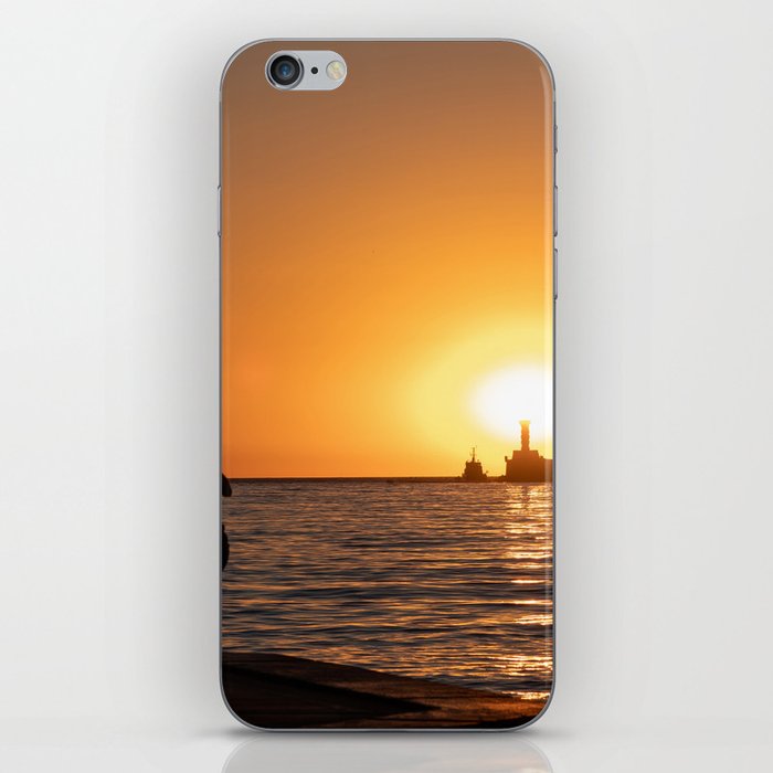 Bay of the city of Sevastopol at sunset  iPhone Skin