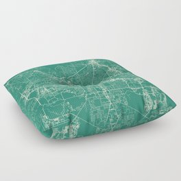 Tallahassee USA - Minimalist City Map Floor Pillow