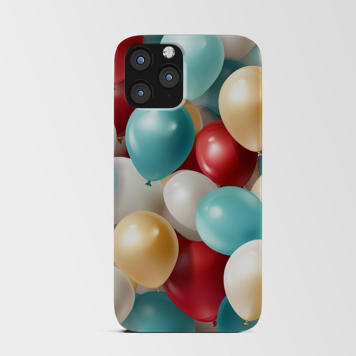 Red blue balloons #10 iPhone Card Case