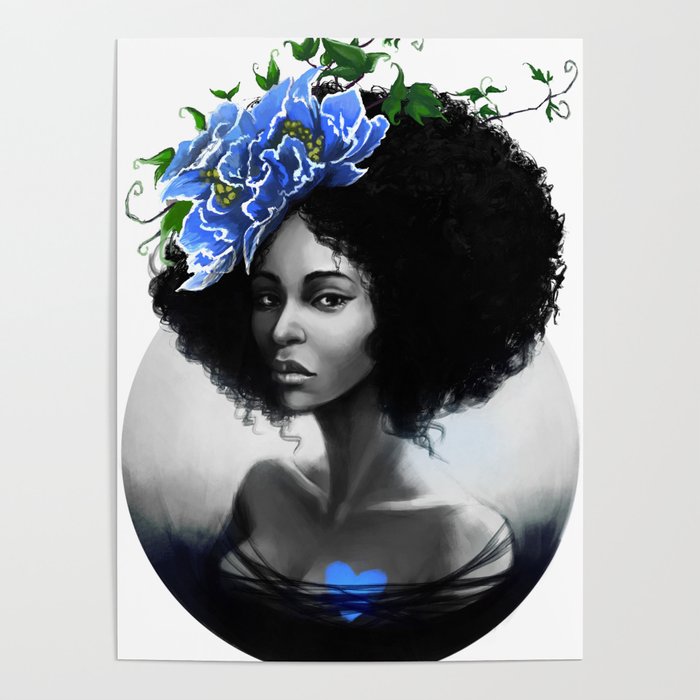 Blossom Afro Poster