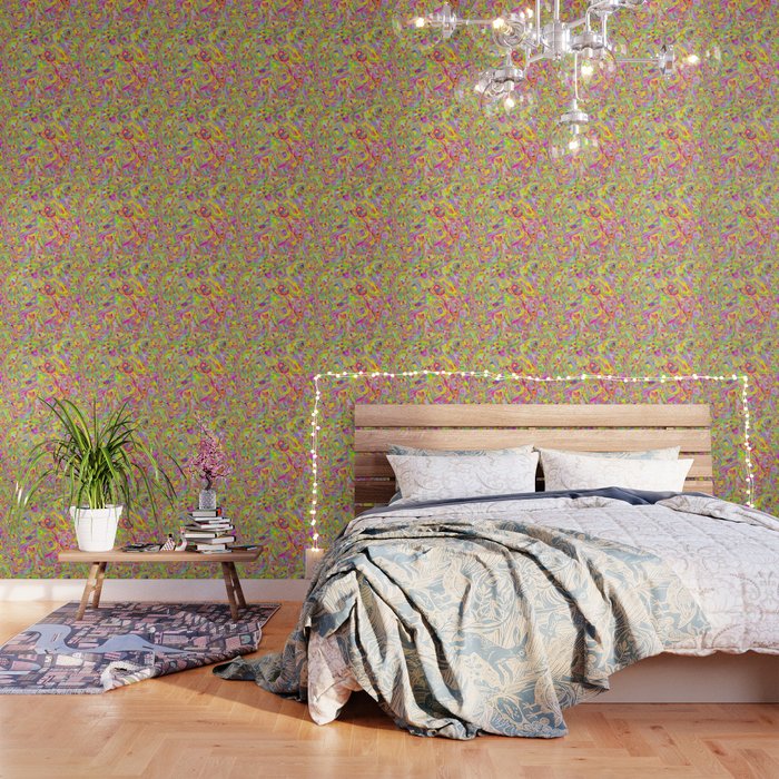 Vibrant Colorful Tiling Wallpaper