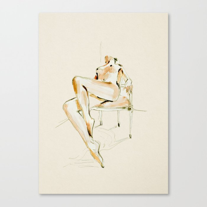 nude woman 2 Canvas Print