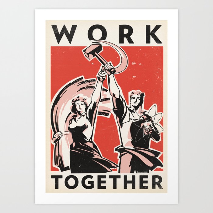 Work Together Art Print
