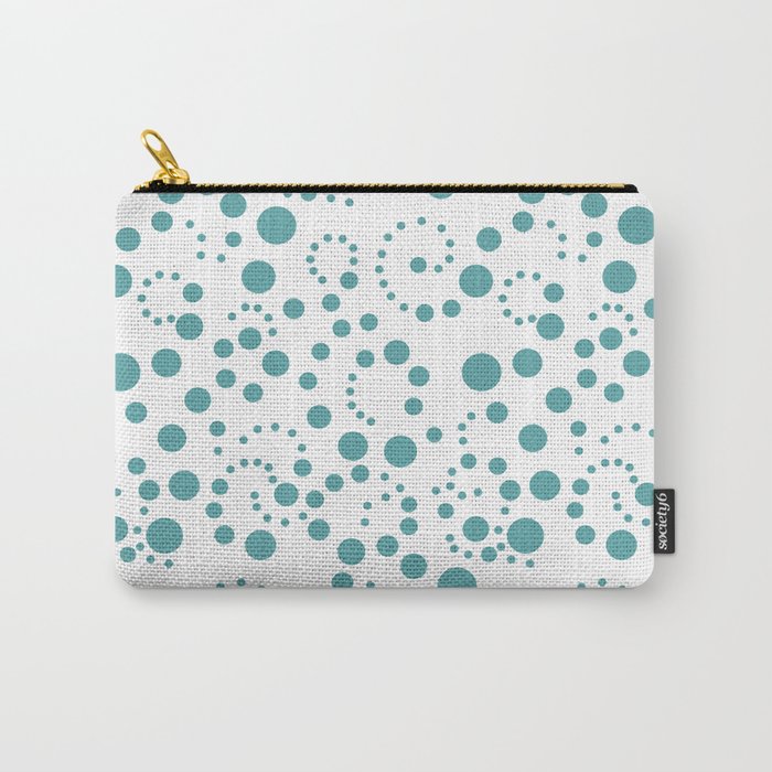 South Seas Spiral Dots Pattern Carry-All Pouch