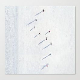 skiers Canvas Print