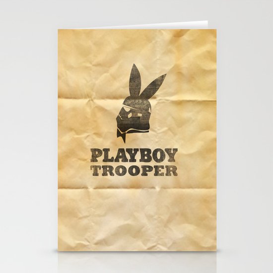 playboy trooper Stationery Cards